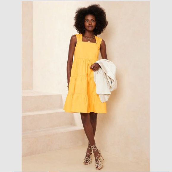 Banana Republic Dress Yellow Size S & L Mini Dress NWT - Picture 1 of 8
